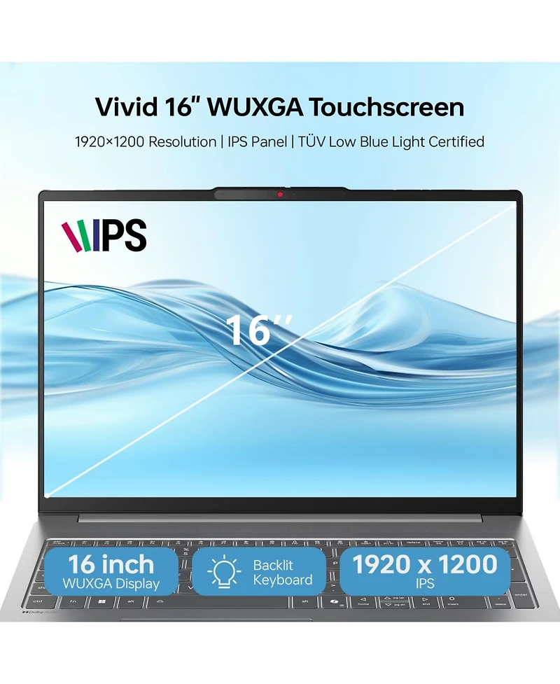 Lenovo IdeaPad Slim 5 16" Premium Traditional Laptop Intel Core 7 240H 16GB Ram Intel Graphics 512GB Ssd Storage Windows 11 Home Wuxga 60Hz