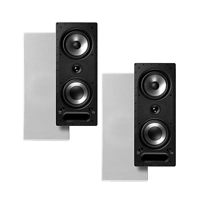 Polk Audio 265-rt 3 Way Vanishing In Wall Speakers - Pair (White