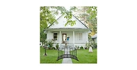 Slickblue Sturdy Outdoor Rust-Proof Metal Arch Garden Bridge for Durable Landscaping