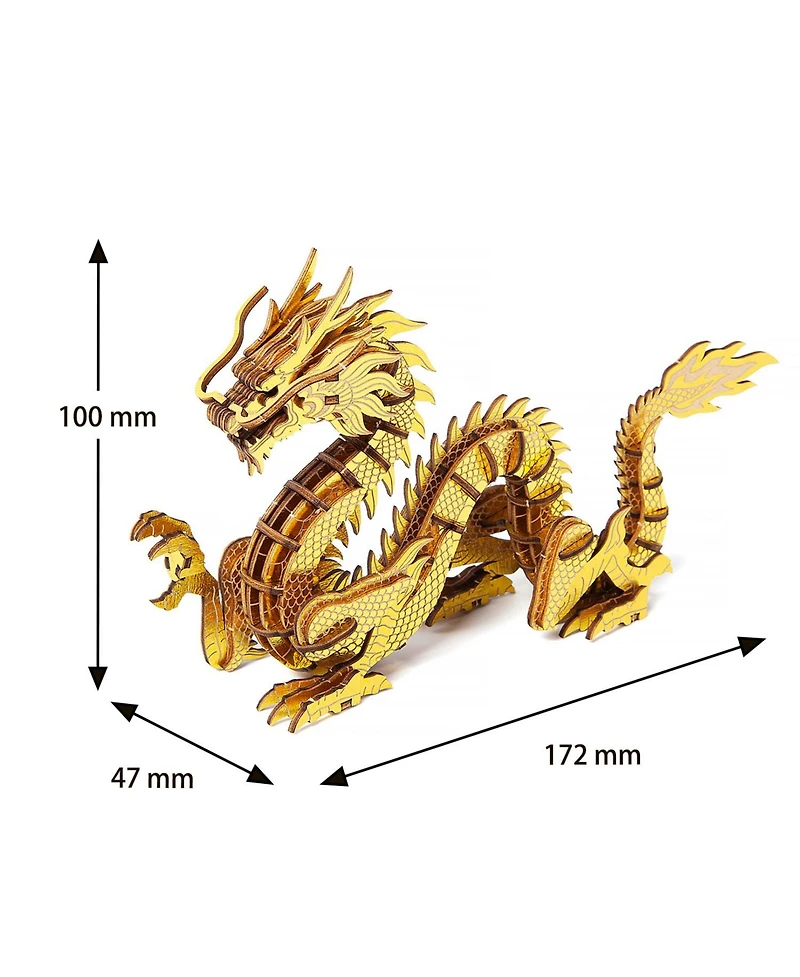 Flash Popup 3D Diy Puzzle: Dragon Wa-Gu-Mi Color Version