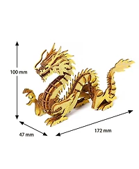 Flash Popup 3D Diy Puzzle: Dragon Wa-Gu-Mi Color Version