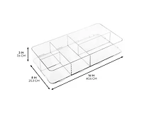 iDesign Interlocking Divided Drawer Organizer