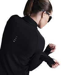 Nike Women's Swift Dri-fit Uv 1/4-Zip Running Top