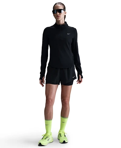 Nike Women's Swift Dri-fit Uv 1/4-Zip Running Top