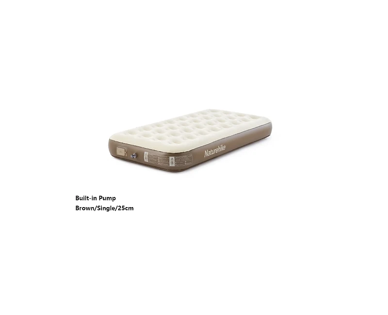 Naturehike 1/2/3 Person Self-Inflating Camping Air Mattresses,3 sizes Thick-Portable Lightweight Unmute-Sleeping Mat with Built-in Inflation Pump