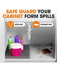 Cheer Collection Sillicone Under Sink Mat 22" x 34"