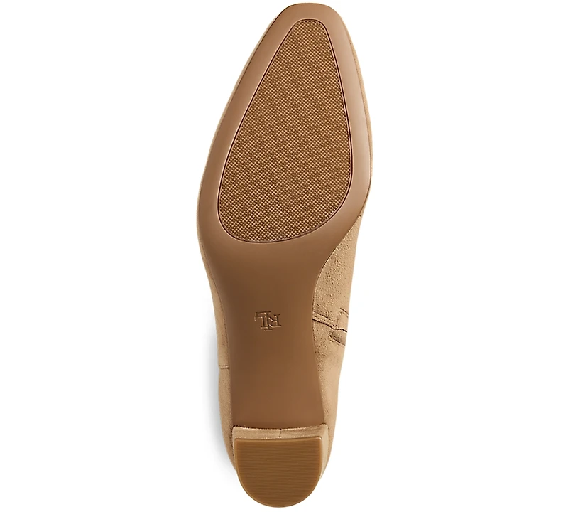 Lauren Ralph Women's Demi Burnished Leather Booties