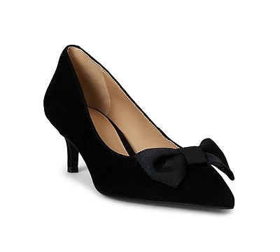Lauren Ralph Women's Adrienne Suede Bow Pump