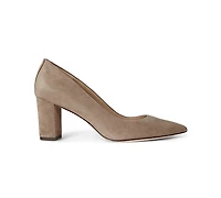 Lauren Ralph Women's Lanette Suede Block-Heel Pumps