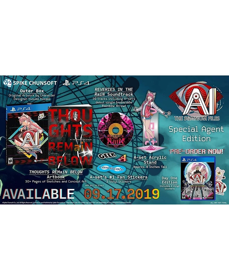 Sega Al: Somnium Files Special Agent Limited Edition