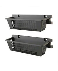 Suncast 25 x 7.25 Inch Basket Accessory for Outdoor Shed, Black ( 2-Pack)