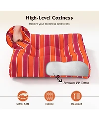 Gymax Set of 4 21'' x 21'' Chair Seat Cushion Pads Patio
