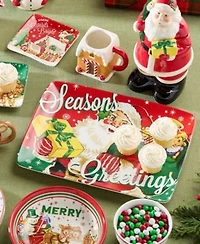 Certified International Santas Retro Christmas Dinnerware Collection