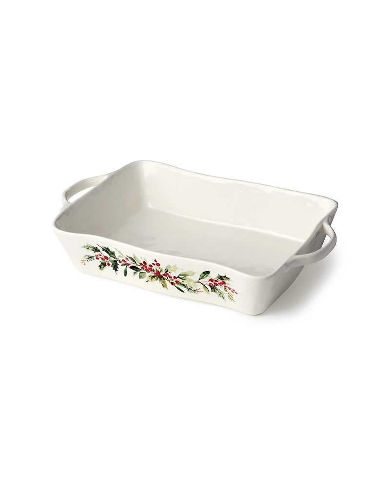 Certified International Holly Vines Medium Rectangular Baker