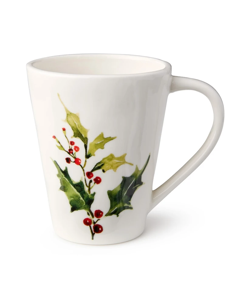 Certified International Holly Vines Mugs, Set of 4