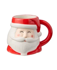 Certified International Christmas Whimsy Santa 3-d Mugs, Set of 4