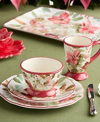 Certified International Winter Blooms 16-Pc. Dinnerware Set, Service for 4