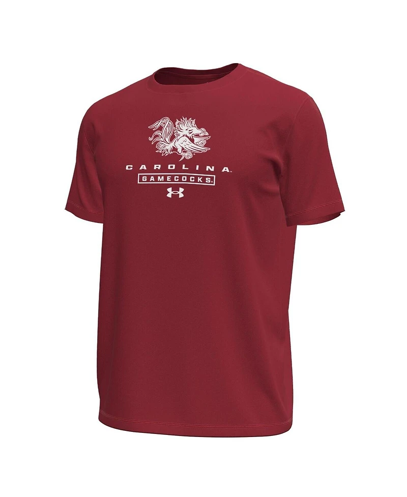 Under Armour Men's Garnet South Carolina Gamecocks Stack Stretch Performance T-Shirt