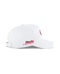 '47 Brand Men's White Cincinnati Reds Foundational Pinch Offside Adjustable Hat
