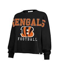 '47 Brand Women's Black Cincinnati Bengals Outreach City Oversized Long Sleeve T-Shirt