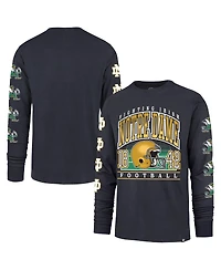 '47 Brand Men's Navy Notre Dame Fighting Irish Go Big Long Sleeve T-Shirt