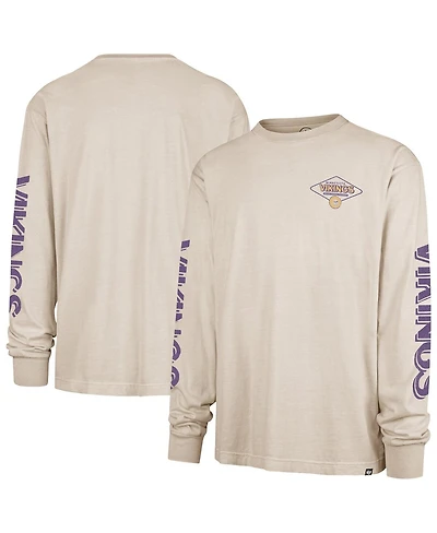 '47 Brand Men's Tan Minnesota Vikings Cairn Ravine Foundation Long Sleeve T-Shirt