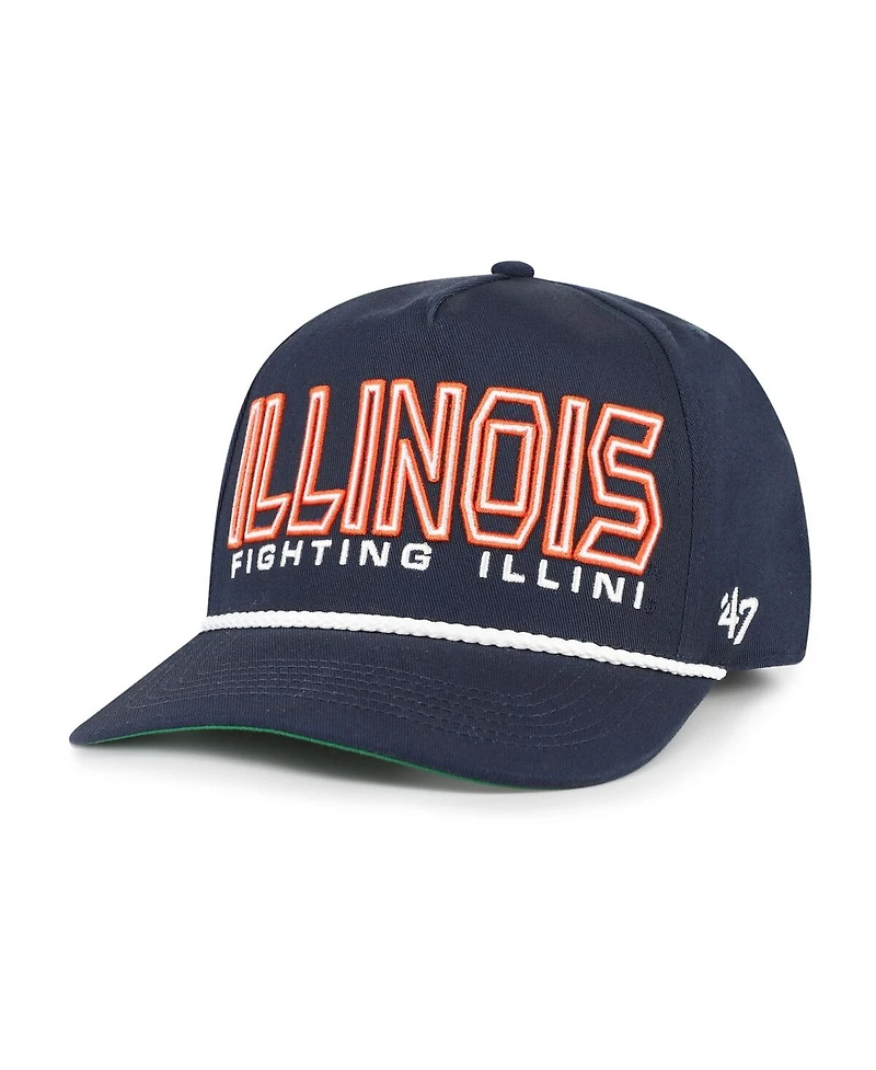 '47 Brand Big Boys and Girls Navy Illinois Fighting Illini Byline Hitch Adjustable Hat
