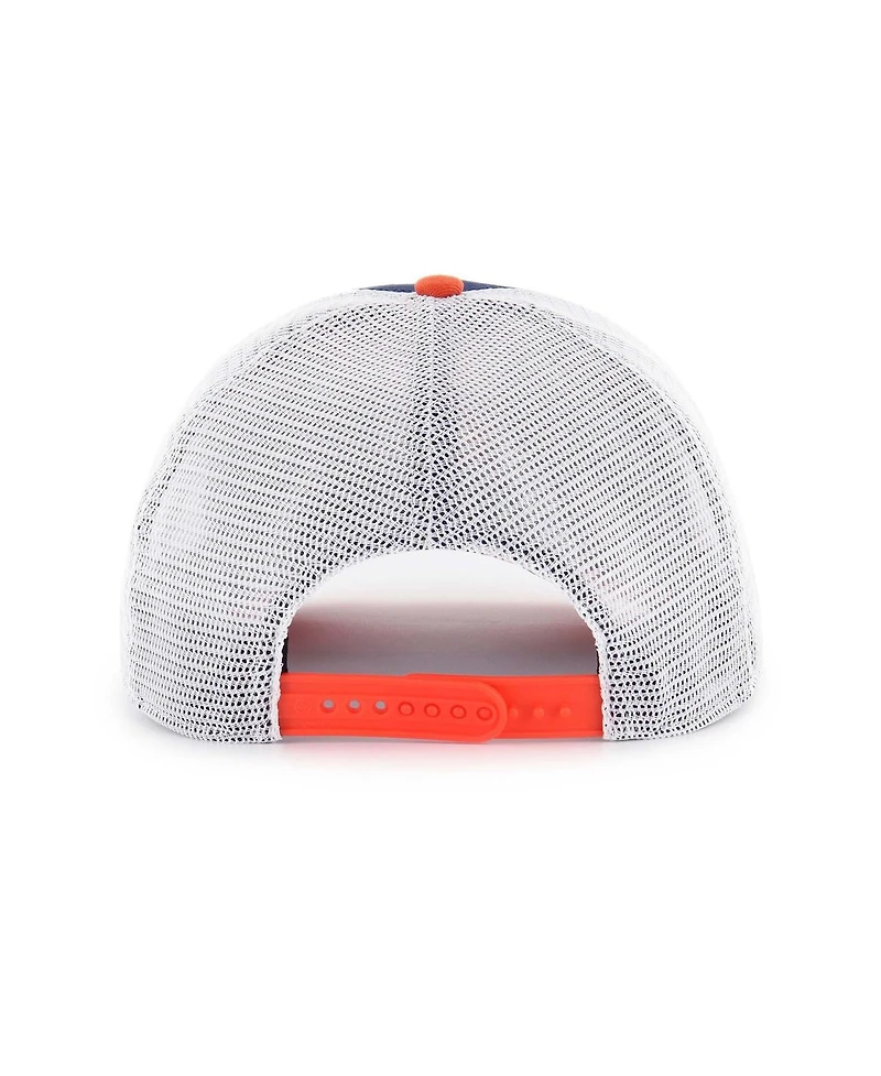 '47 Brand Big Boys and Girls Navy/Orange Virginia Cavaliers Super Stripe Hitch Adjustable Trucker Hat