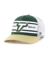 '47 Brand Big Boys and Girls Green/Gold South Florida Bulls Super Stripe Hitch Adjustable Trucker Hat