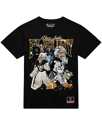 Mitchell & Ness Men's Marc-Andre Fleury Black Pittsburgh Penguins Collage T-Shirt