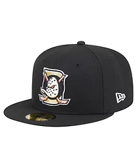 New Era Men's Black Anaheim Ducks Deceptor 59FIFTY Fitted Hat