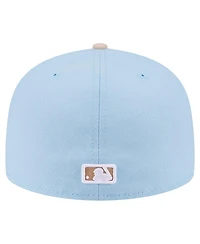 New Era Men's Light Blue/Cream Chicago White Sox Two-Tone Color Pack A-Frame 59FIFTY Fitted Hat