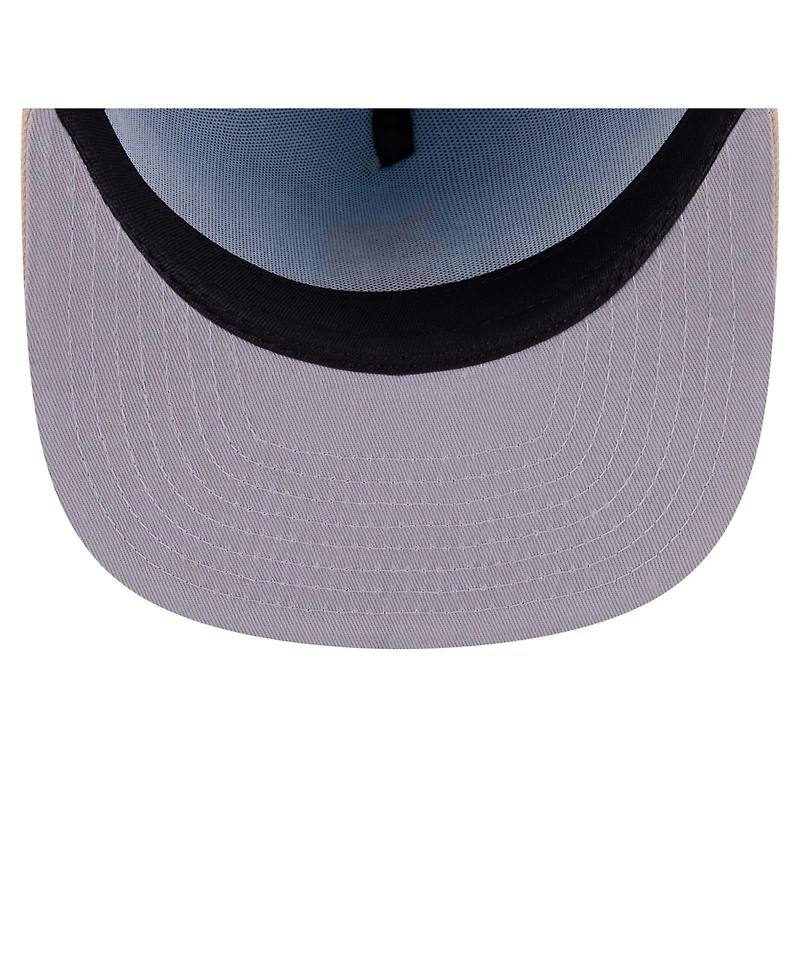 New Era Men's Light Blue/Cream Detroit Tigers Two-Tone Color Pack A-Frame 59FIFTY Fitted Hat