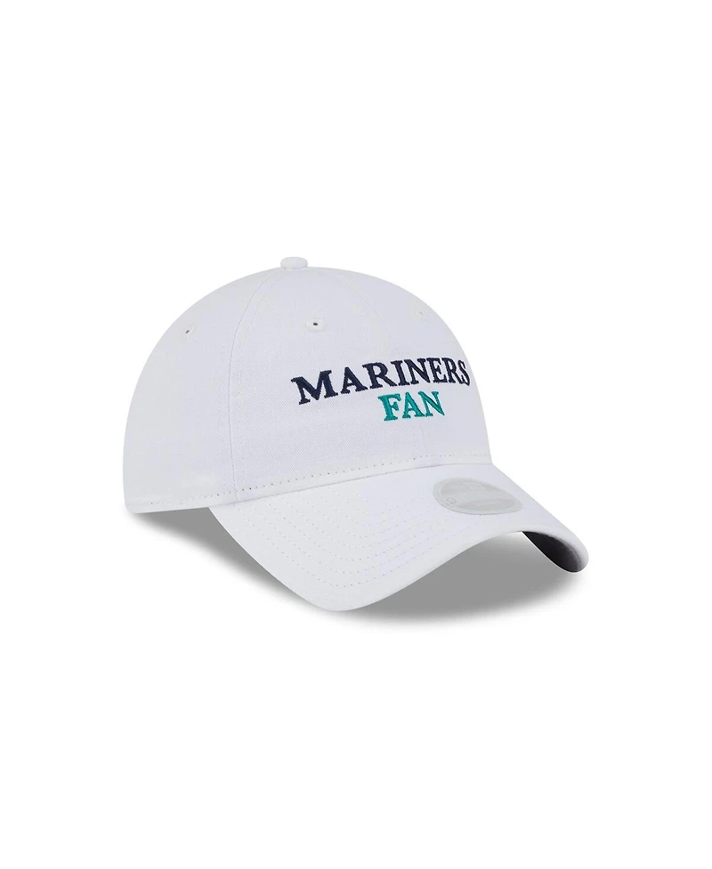 New Era Women's White Seattle Mariners Team Fan 9TWENTY Adjustable Hat