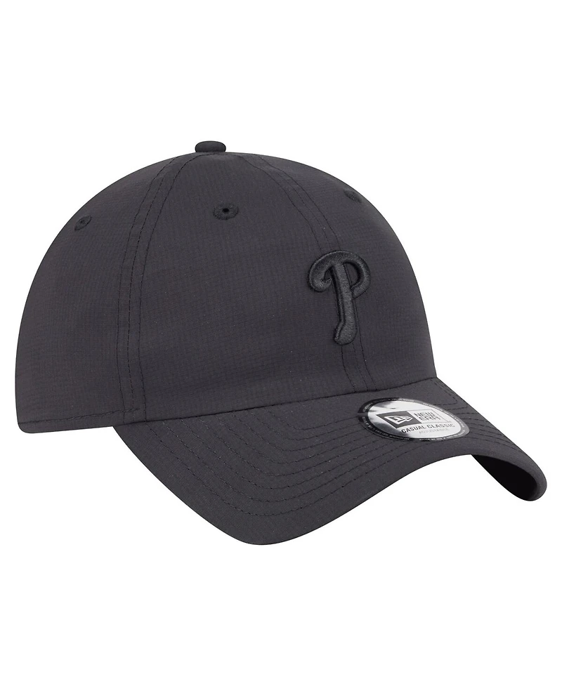 New Era Men's Black Philadelphia Phillies Ripstop Casual Classic Adjustable Hat