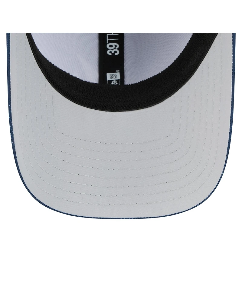 New Era Men's Navy Atlanta Braves Tonal Camo 39THIRTY Flex Hat