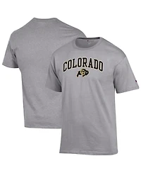 Champion Men's Heather Gray Colorado Buffaloes Arch Over Logo T-Shirt