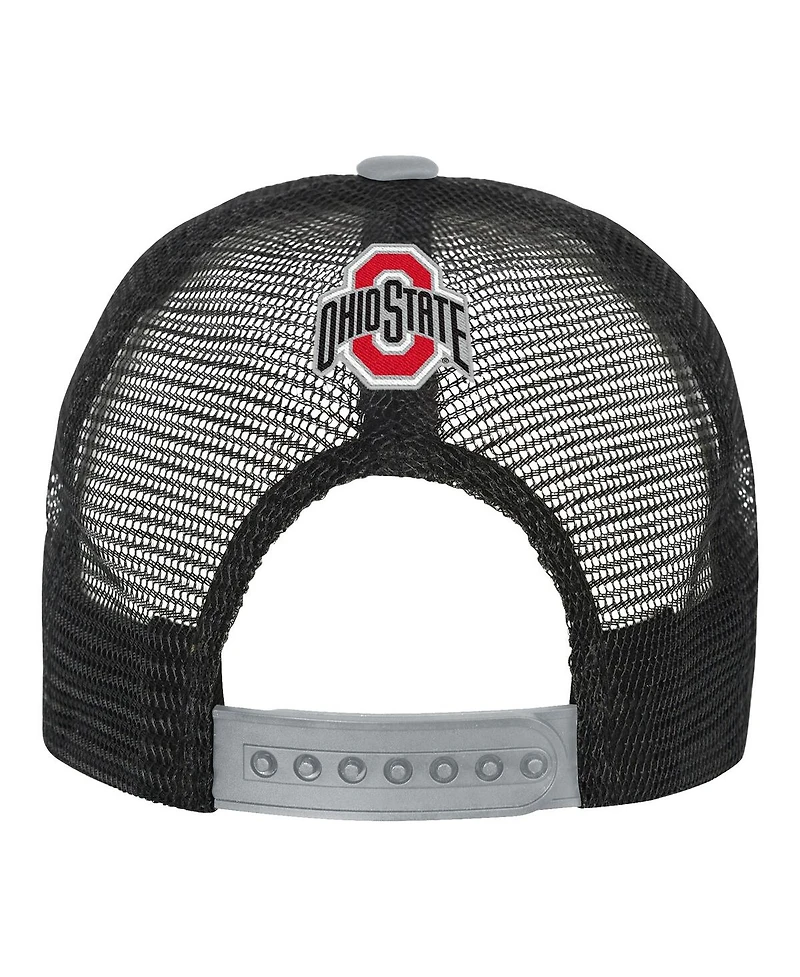 Outerstuff Big Boys and Girls Scarlet/Cream Ohio State Buckeyes Modern Fan Trucker Adjustable Hat