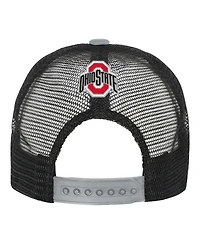 Outerstuff Big Boys and Girls Scarlet/Cream Ohio State Buckeyes Modern Fan Trucker Adjustable Hat