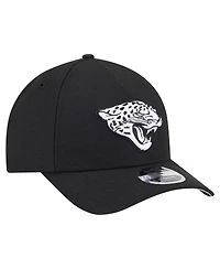 New Era Men's Black Jacksonville Jaguars Team Collection 9FORTY M-Crown A-Frame Adjustable Hat
