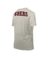 New Era Men's Light Beige San Francisco 49ers Multi Patch T-Shirt