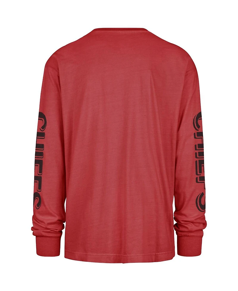 '47 Brand Men's Red Kansas City Chiefs Cairn Ravine Foundation Long Sleeve T-Shirt