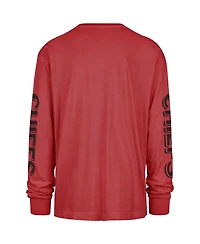 '47 Brand Men's Red Kansas City Chiefs Cairn Ravine Foundation Long Sleeve T-Shirt