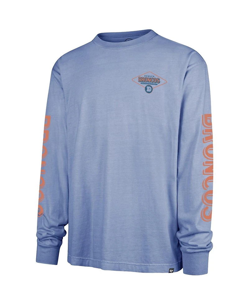 '47 Brand Men's Blue Denver Broncos Cairn Ravine Foundation Throwback Long Sleeve T-Shirt