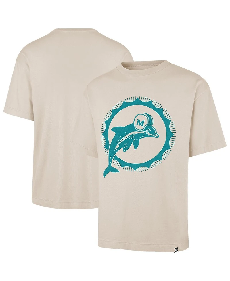 '47 Brand Men's Tan Miami Dolphins Bouldering Imprint Ravine Foundation Throwback T-Shirt