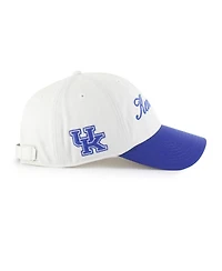 '47 Brand Men's White Kentucky Wildcats Contemporary Basics Foundation Clean Up Adjustable Hat