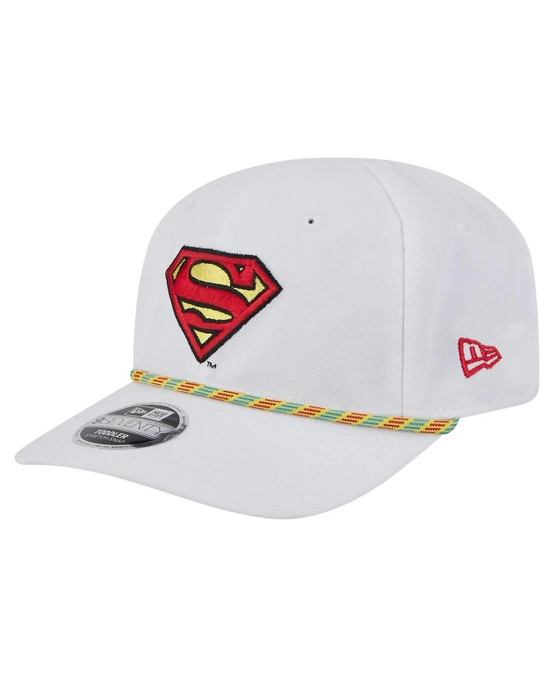 New Era Big Boys and Girls White Superman Multi Rope 9SEVENTY Stretch snap Hat