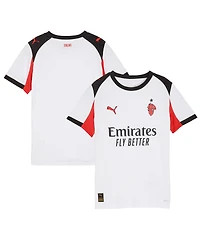 Puma Big Boys and Girls White Ac Milan 2025/26 Replica Jersey