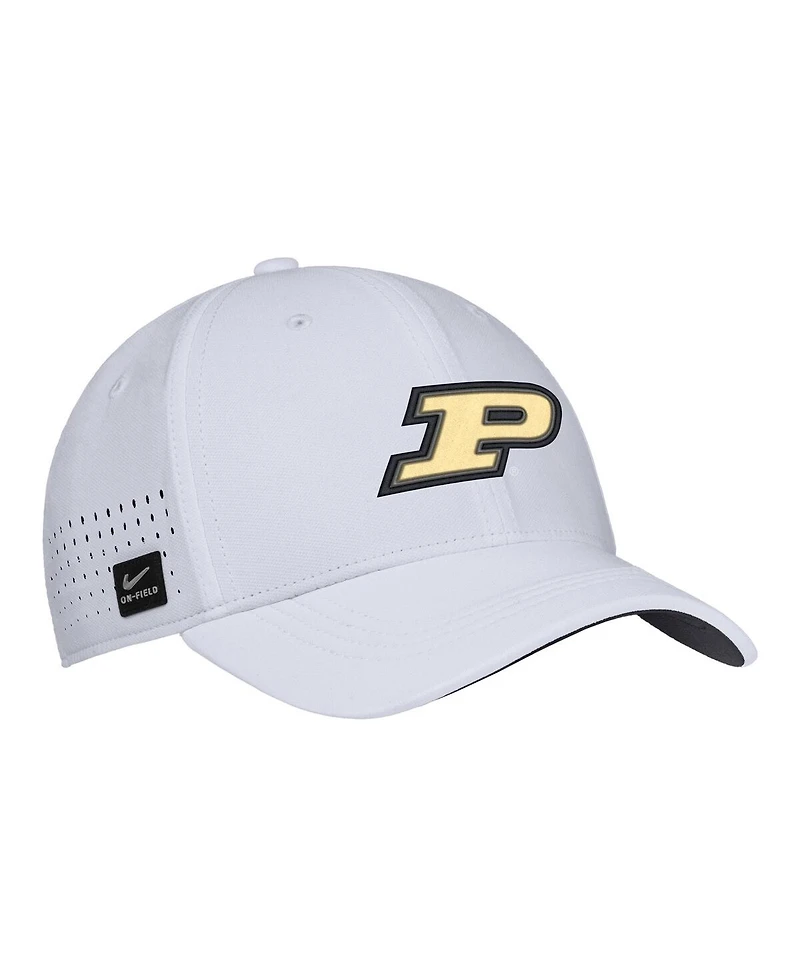 Nike Men's White Purdue Boilermakers 2025 On-Field Performance Flex Hat