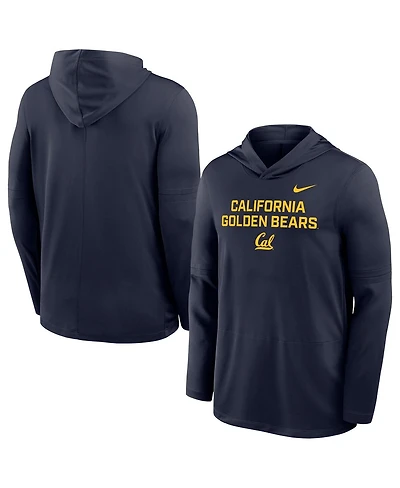 Nike Men's Navy Cal Bears 2025 Sideline Dri-fit Long Sleeve Hoodie T-Shirt